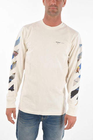 Crew Neck COLORED ARROW Long-sleeved T-Shirt
