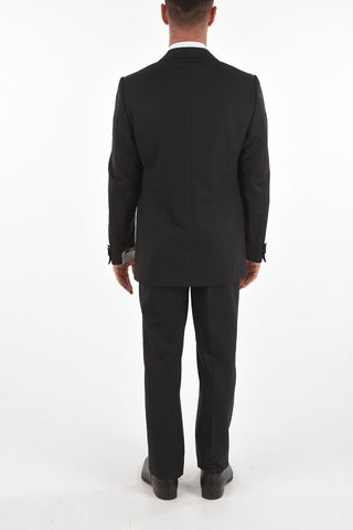 virgin wool peak lapel SMOK.LEADER 1-button suit