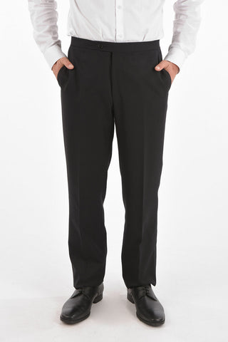 virgin wool peak lapel SMOK.LEADER 1-button suit