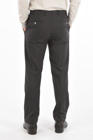 Virgin Wool LEADER Pants with Pleat