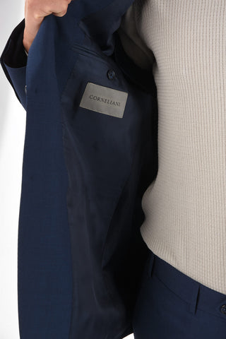 district check side vents notch lapel MANTUA 2-button suit