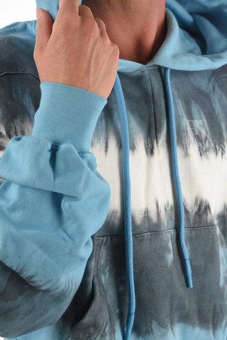 Felpa ARROW TIE DYE in Cotone con Cappuccio