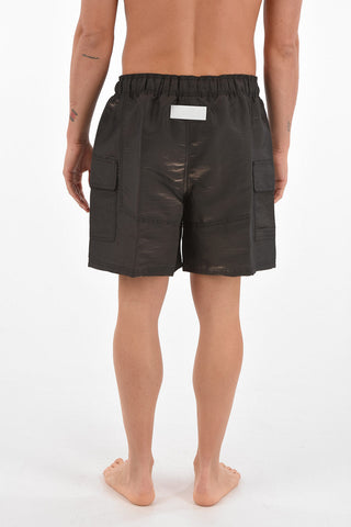 shorts RHUIGI cargo in tessuto tecnico con elastico in vita