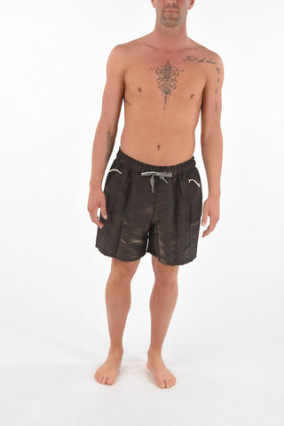 shorts RHUIGI cargo in tessuto tecnico con elastico in vita