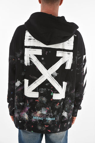 Printed BRUSHED ARROW GALAXY Hoodie