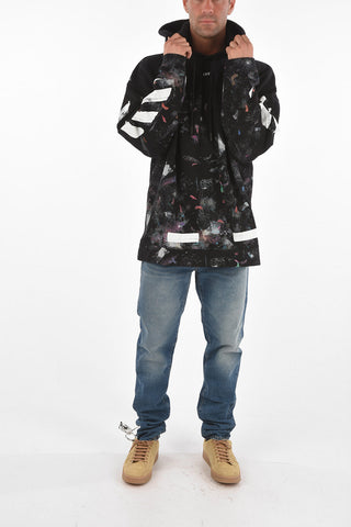 Printed BRUSHED ARROW GALAXY Hoodie