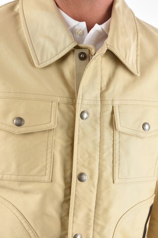snap button outerwear jacket