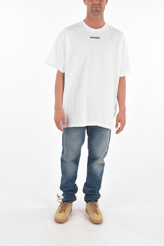 Crew Neck MARKER CROSS Cotton T-Shirt