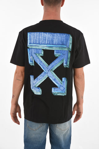 T-Shirt Girocollo MARKER CROSS in Cotone