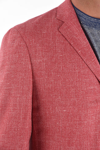 Silk Blend 3-Button RESORT Blazer with Notch Lapel