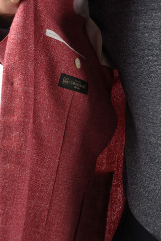 Silk Blend 3-Button RESORT Blazer with Notch Lapel