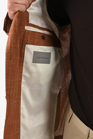 silk notch lapel patch pocket GATE 2-button blazer