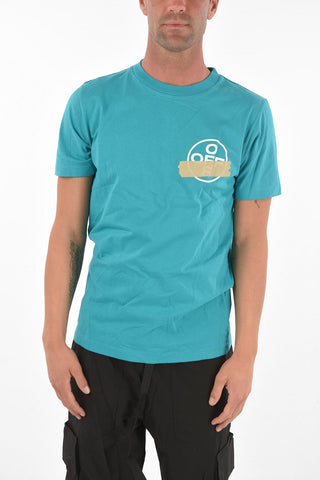 Crew Neck TAPE ARROW Cotton T-Shirt