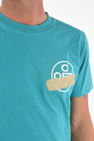 Crew Neck TAPE ARROW Cotton T-Shirt