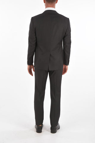 virgin wool center vent CERIM.ACADEMY 3 piece waistcoat suit