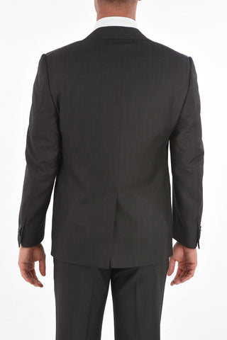 virgin wool center vent CERIM.ACADEMY 3 piece waistcoat suit