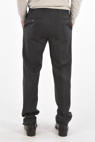 Virgin Wool Pinstriped Pants