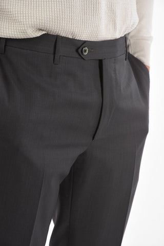 Virgin Wool Pinstriped Pants