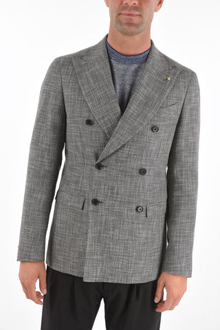 CC COLLECTION side vents notch lapel flap pocket REWARD double-breasted blazer