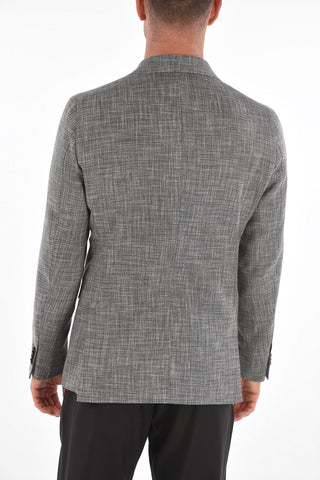 CC COLLECTION side vents notch lapel flap pocket REWARD double-breasted blazer
