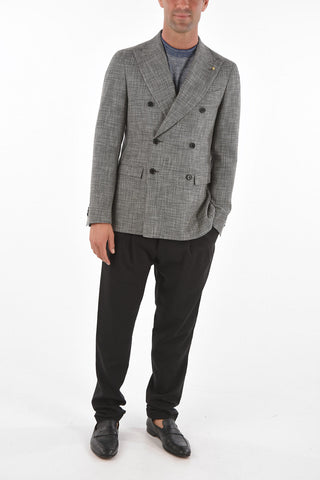 CC COLLECTION side vents notch lapel flap pocket REWARD double-breasted blazer