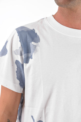 Crew Neck LIQUID SPOTS Cotton T-Shirt