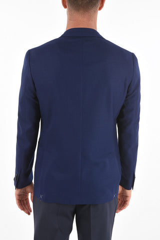 blazer GATE in lana vergine revers classico e tasca a toppa