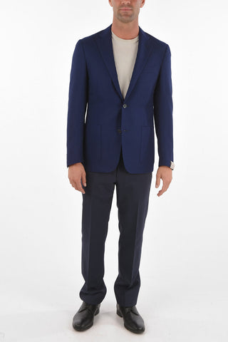 blazer GATE in lana vergine revers classico e tasca a toppa