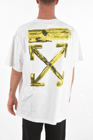Crew Neck ACRYLIC ARROW Cotton T-Shirt