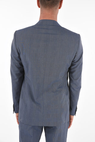 district check side vents notch lapel MANTUA 2-button suit
