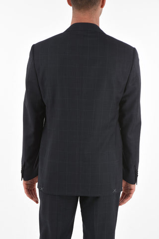 checked side vents notch lapel MANTUA 2-button suit