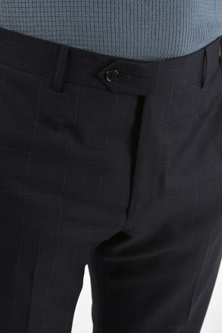 checked side vents notch lapel MANTUA 2-button suit