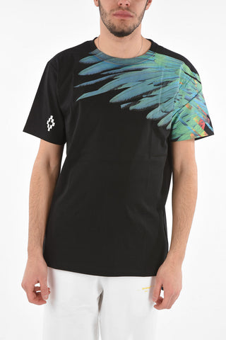 Crew Neck LONQUIMAY Printed T-Shirt
