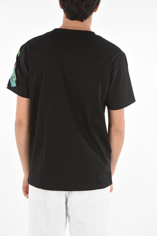 Crew Neck LONQUIMAY Printed T-Shirt