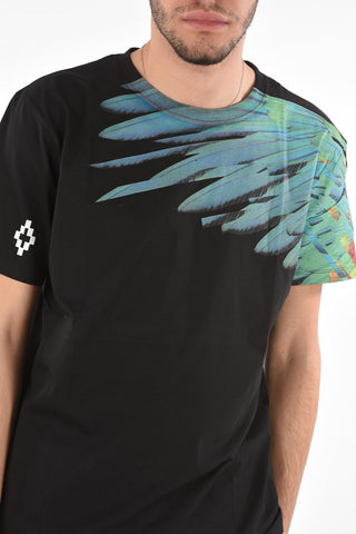 Crew Neck LONQUIMAY Printed T-Shirt