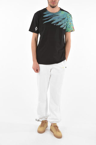 Crew Neck LONQUIMAY Printed T-Shirt
