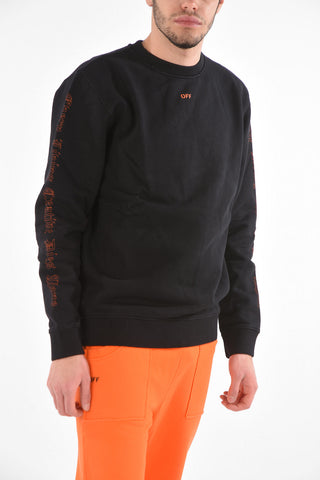 Crewneck BIG V Sweatshirt with Lettering Print