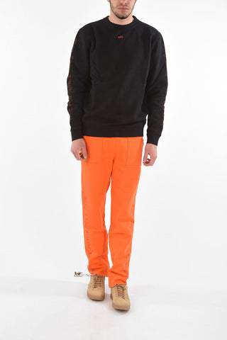 Crewneck BIG V Sweatshirt with Lettering Print