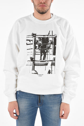 Crewneck SCAFFOLDING Sweatshirt with Double Sided Print