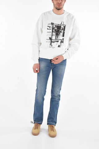Crewneck SCAFFOLDING Sweatshirt with Double Sided Print