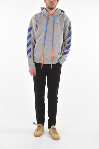 Hooded SSENSE Sweatshirt with Acrylic Print