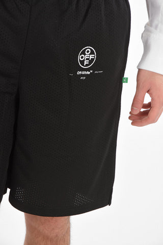 Shorts Mesh DIAG STENCIL con Elastico in Vita