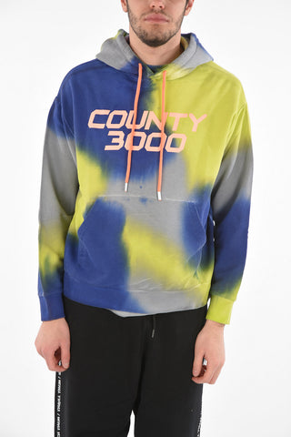 Tye Dye Motif COUNTY3000 Oversized Hoodie