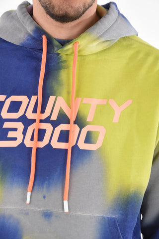 Tye Dye Motif COUNTY3000 Oversized Hoodie