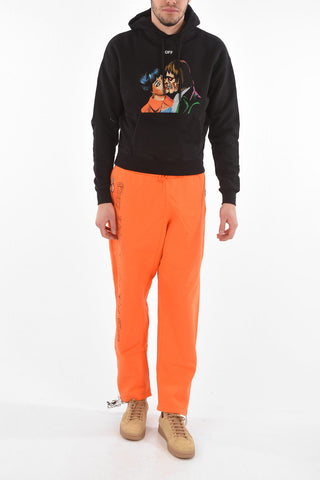 Hooded KISS Sweatshirt with Front Print