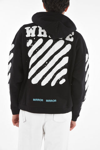 Printed DIAG SPRAY Hooded Sweatshirt