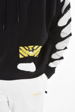 Printed DIAG SPRAY Hooded Sweatshirt