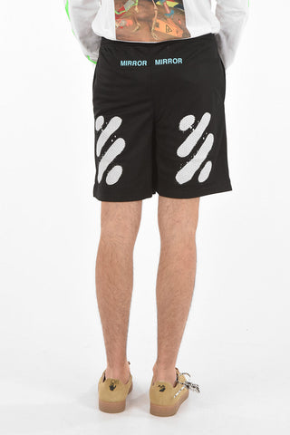Shorts DIAG SPRAY in Rete con Stampa MIRROR MIRROR