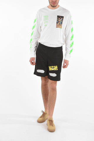 Shorts DIAG SPRAY in Rete con Stampa MIRROR MIRROR