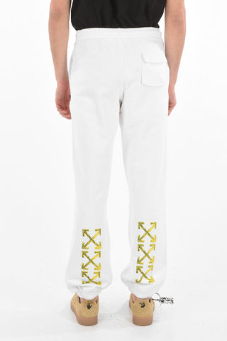 Jogger Pants ACRYLIC with Embossed Arrow Print